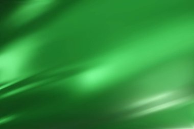 Soyut açık yeşil eğimli arkaplan. Minimalist ince dalgalı ipek dokusu. 3B vektör illüstrasyonu.