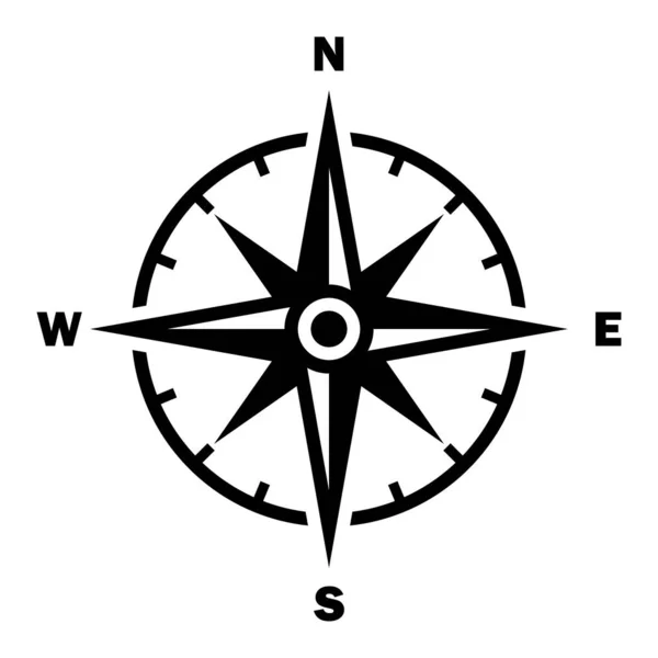 stock vector compass icon, vector illustration