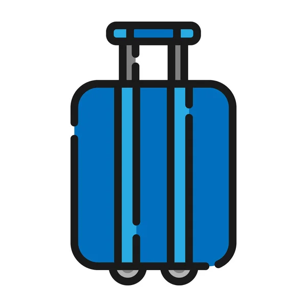 Travel Luggage Icon Vector Illustration — ストックベクタ
