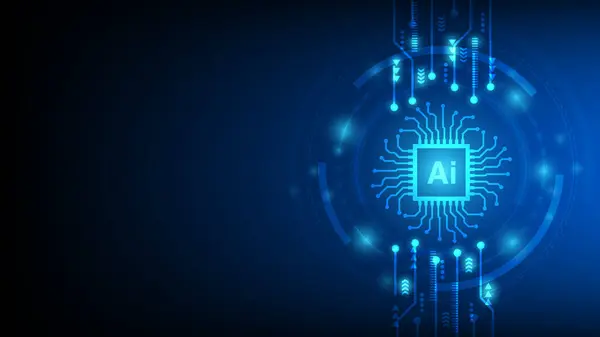 Circuito Cibernético Inteligência Artificial Alta Tecnologia Para Criar Conceito Inteligência Vetor De Stock
