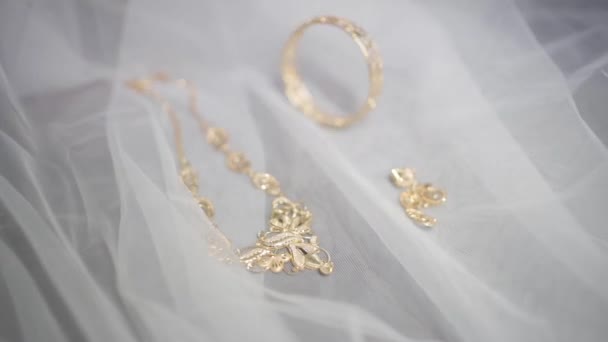 Elevate Your Bridal Ensemble Our Exquisite Collection Bridal Jewellery Bangles — Stock Video