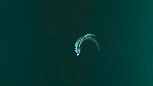 Zažijte Úžasnou Krásu Lodi Oceánu Podmanivým Pohledem Dron — Stock video