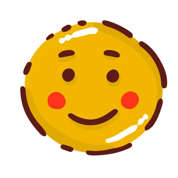Smiling Emoji Open Mouth — Stock vektor