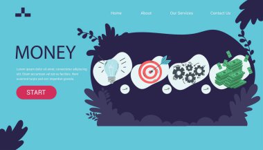 business infographics, start up. Idea implementation, income with icons, contains such as icons bussines ,income generation process