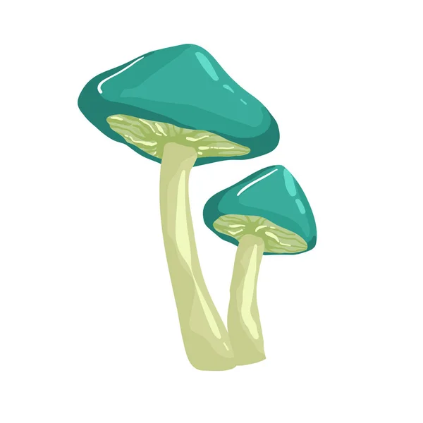Mushrooms Hand Drawing Style Psychedelic Abstract Mushrooms Hippie Style Vector — Stockový vektor