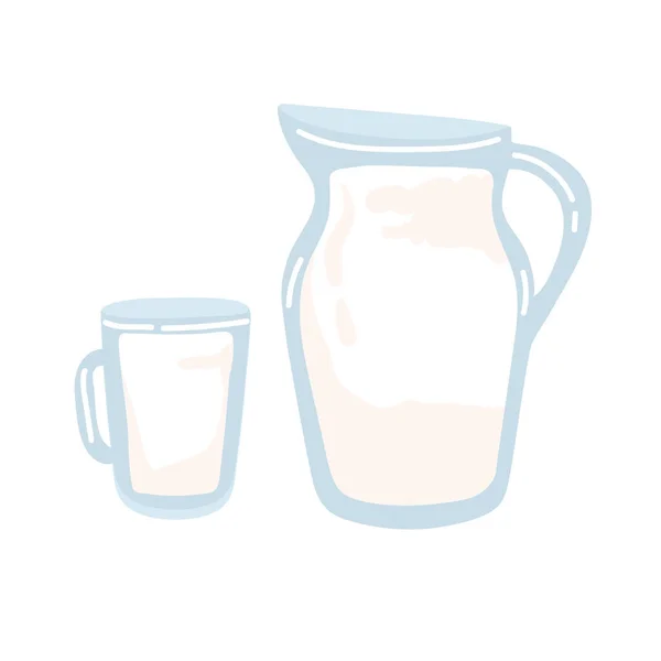 Ρεαλιστική Βουτιά Γάλακτος Μια Γυάλινη Διανυσματική Απεικόνιση Γάλα Χυμένο Ποτήρι — Διανυσματικό Αρχείο