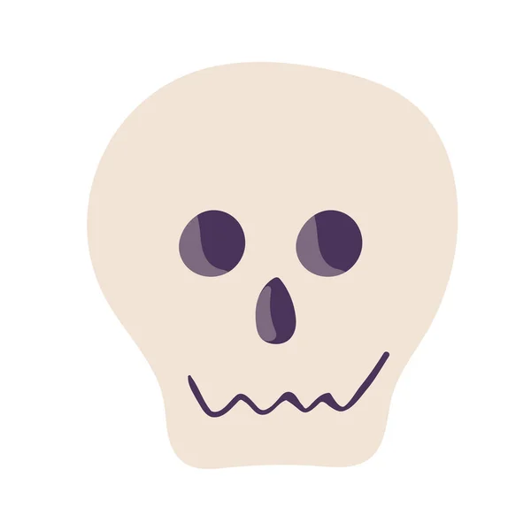 Scull Vektor Ikon Készlet Csontváz Illusztráció Szimbólum Gyűjtemény Halloween Jel — Stock Vector