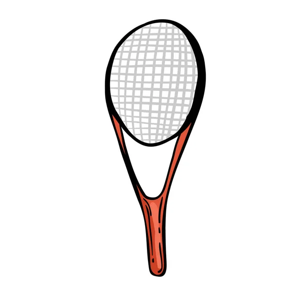 Vector Illustration Tennis Items — Stock Vector