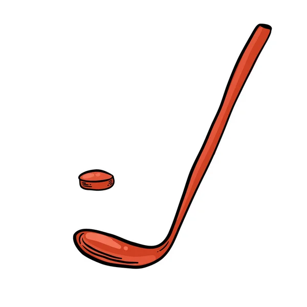 Sfondo Vettoriale Hockey Hockey Vettoriale Pattini Bastone Hockey — Vettoriale Stock