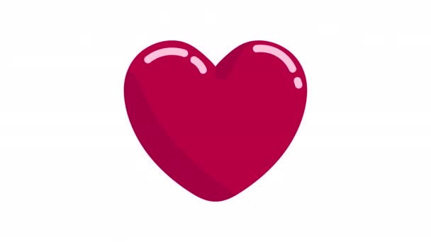 心臓だ アニメーションパターン シームレスなパターン ハート キャンバス ハートの一部の背景 アニメ — ストック動画