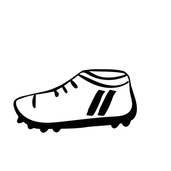Wektorowa Ilustracja Butów Piłkarskich Stadninami Dla Przyczepności Buty Piłki Nożnej — Wektor stockowy