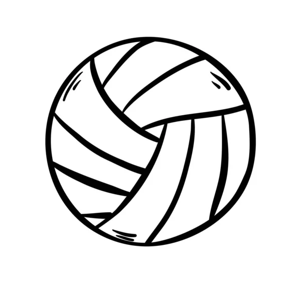 Σύμβολο Διάνυσμα Εικονίδιο Volley Μπάλα Και Σύμβολο Απομονώνονται Λευκό Φόντο — Διανυσματικό Αρχείο