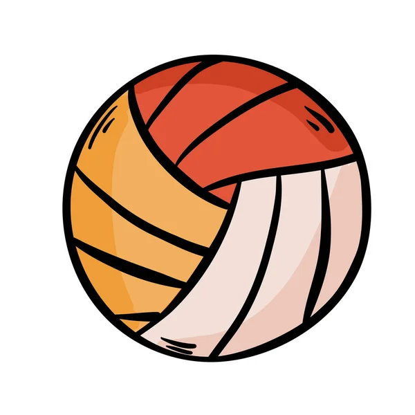 Σύμβολο Διάνυσμα Εικονίδιο Volley Μπάλα Και Σύμβολο Απομονώνονται Λευκό Φόντο — Διανυσματικό Αρχείο