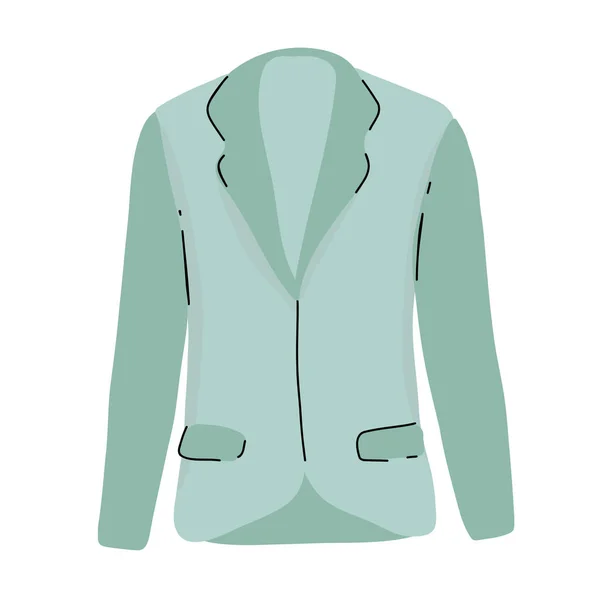 Slouchy Suit Blazer Geral Pant Suit Corporate Wear —  Vetores de Stock