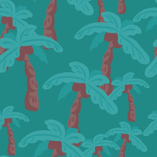 Тропический Фон Бесшовный Узор Имитации Акварельных Пальм Ботанические Векторные Обои Стоковая Иллюстрация