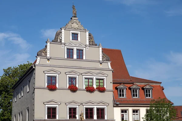 Historisches Giebelhaus Weimarer Herderplatz — Stockfoto