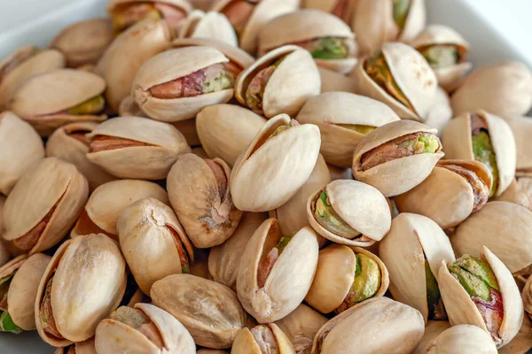 stock image roasted and salted pistachios as a snack