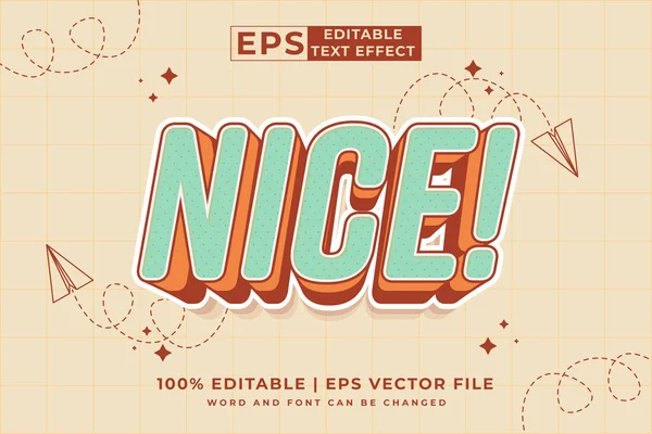 stock vector Editable text effect - Nice 3d Cartoon template style premium vector