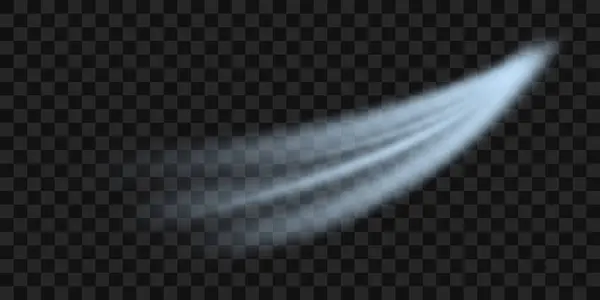 Klimadan soğuk akış. Karlı, buz gibi bir kasırga. Şeffaf arkaplanda izole edilmiş gerçekçi 3d vektör çizimi