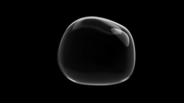 Su elementi arka planı. Alfa Kanalı ve Yeşil Ekran 'da hava kabarcıkları var. Animasyonsuz döngü. 3d hazırlayıcı.