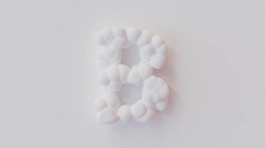 Küreler, B ve Alfa Kanallarını oluşturacak şekilde genişletildi ve kalabalıklaştı. Minimum fikir konsepti. cg canlandırma, 3B canlandırma.