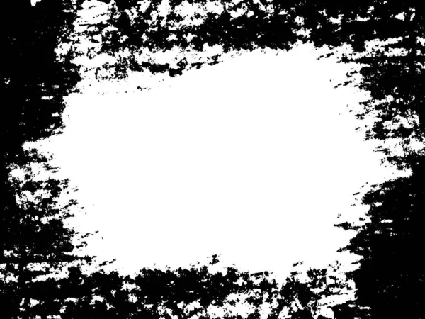 Grunge Frame Border Black White Grunge Distress Overlay Texture Dust — Stock Vector