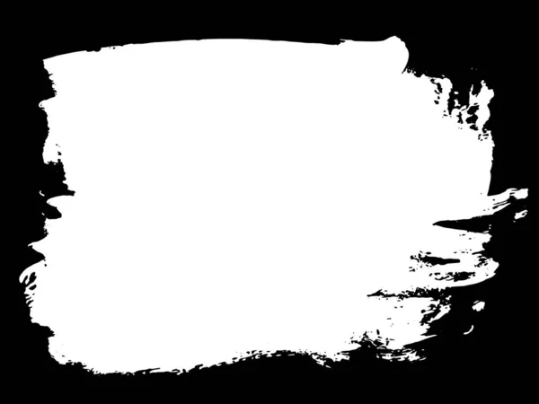 Grunge Frame Dan Perbatasan Hitam Dan Putih Grunge Tekstur Penekanan - Stok Vektor