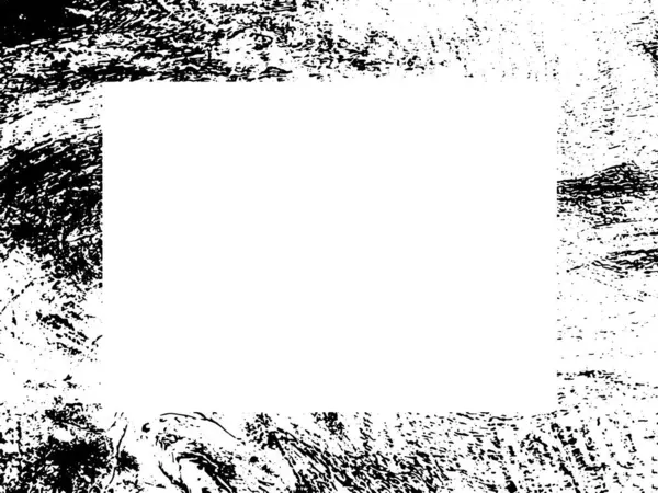 Grunge Frame Rand Zwart Wit Grunge Stress Overlay Textuur Stof — Stockvector