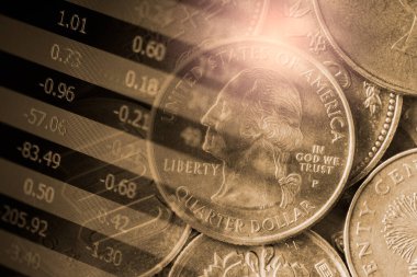 Finansal yatırım konsepti için uygun borsa veya önx ticaret grafiği ve şamdan grafiği. Ekonomik trendler iş fikri ve tüm sanat tasarımı için arka plan. Soyut finans arkaplanı.