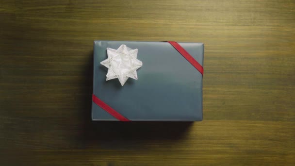 Різдвяна Листівка Святковим Прикрасою Інші Різдвяні Новорічні Свята Подарункові Коробки — стокове відео