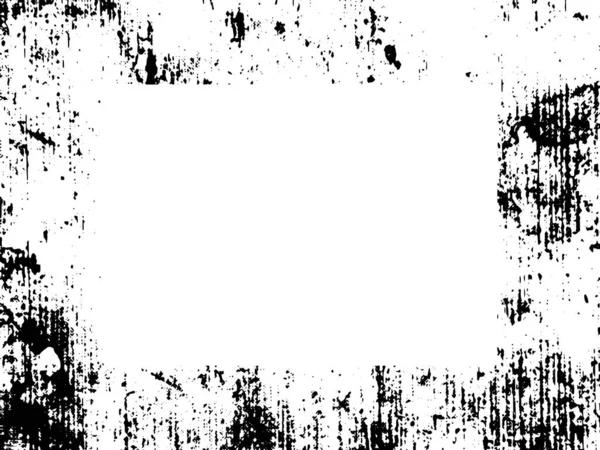 Grunge Frame Border Black White Grunge Distress Overlay Texture Dust — Stock Vector