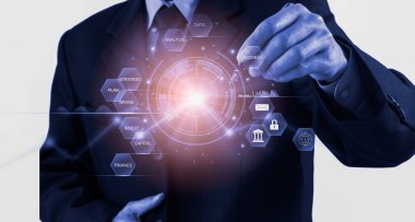 Finansal yatırım konsepti için uygun borsa veya önx ticaret grafiği ve şamdan grafiği. Ekonomik trendler iş fikri ve tüm sanat tasarımı için arka plan. Soyut finans arkaplanı.