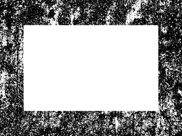 Grunge Rahmen Und Rand Schwarz Weißer Grunge Distress Overlay Textur — Stockvektor