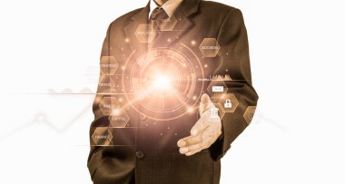 Finansal yatırım konsepti için uygun borsa veya önx ticaret grafiği ve şamdan grafiği. Ekonomik trendler iş fikri ve tüm sanat tasarımı için arka plan. Soyut finans arkaplanı.