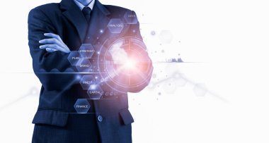 Finansal yatırım konsepti için uygun borsa veya önx ticaret grafiği ve şamdan grafiği. Ekonomik trendler iş fikri ve tüm sanat tasarımı için arka plan. Soyut finans arkaplanı.