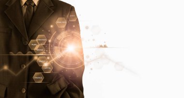 Finansal yatırım konsepti için uygun borsa veya önx ticaret grafiği ve şamdan grafiği. Ekonomik trendler iş fikri ve tüm sanat tasarımı için arka plan. Soyut finans arkaplanı.