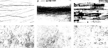 Siyah beyaz grunge. Tehlike örtüsü dokusu. Soyut yüzey tozu ve kaba duvar arkaplanı kavramı. Sıkıntı illüstrasyonu, grunge etkisi yaratmak için basitçe nesnenin üzerine yerleştirilir. Vektör EPS10.