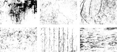 Siyah beyaz grunge. Tehlike örtüsü dokusu. Soyut yüzey tozu ve kaba duvar arkaplanı kavramı. Sıkıntı illüstrasyonu, grunge etkisi yaratmak için basitçe nesnenin üzerine yerleştirilir. Vektör EPS10.