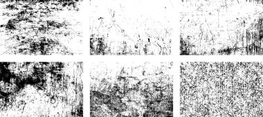 Siyah beyaz grunge. Tehlike örtüsü dokusu. Soyut yüzey tozu ve kaba duvar arkaplanı kavramı. Sıkıntı illüstrasyonu, grunge etkisi yaratmak için basitçe nesnenin üzerine yerleştirilir. Vektör EPS10.