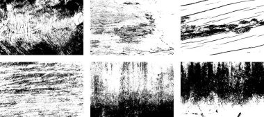 Siyah beyaz grunge. Tehlike örtüsü dokusu. Soyut yüzey tozu ve kaba duvar arkaplanı kavramı. Sıkıntı illüstrasyonu, grunge etkisi yaratmak için basitçe nesnenin üzerine yerleştirilir. Vektör EPS10.