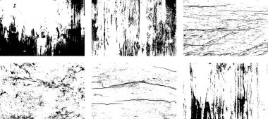 Siyah beyaz grunge. Tehlike örtüsü dokusu. Soyut yüzey tozu ve kaba duvar arkaplanı kavramı. Sıkıntı illüstrasyonu, grunge etkisi yaratmak için basitçe nesnenin üzerine yerleştirilir. Vektör EPS10.