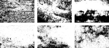 Siyah beyaz grunge. Tehlike örtüsü dokusu. Soyut yüzey tozu ve kaba duvar arkaplanı kavramı. Sıkıntı illüstrasyonu, grunge etkisi yaratmak için basitçe nesnenin üzerine yerleştirilir. Vektör EPS10.