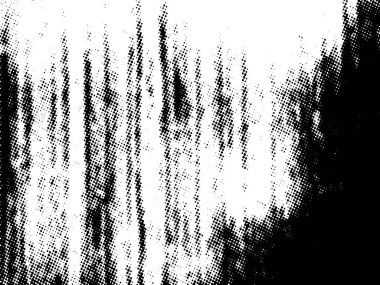 Siyah ve beyaz Grunge yarım ton vektörü. Tehlike örtüsü dokusu. Soyut yüzey tozu ve kaba arka plan kavramı. Grunge etkisi yaratmak için nesnenin üzerindeki sıkıntı illüstrasyon yeri. Vektör EPS10.