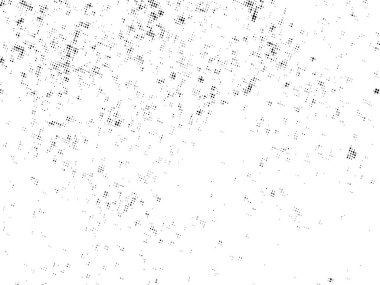 Siyah ve beyaz Grunge yarım ton vektörü. Tehlike örtüsü dokusu. Soyut yüzey tozu ve kaba arka plan kavramı. Grunge etkisi yaratmak için nesnenin üzerindeki sıkıntı illüstrasyon yeri. Vektör EPS10.