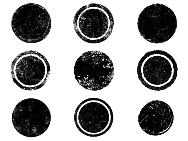 Siyah beyaz grunge seti. Tehlike örtüsü dokusu. Yüzey tozu ve kaba duvar arkası konsepti. Sıkıntı illüstrasyonu, grunge etkisi yaratmak için basitçe nesnenin üzerine yerleştirilir. Vektör EPS10.