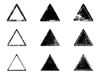 Siyah beyaz grunge seti. Tehlike örtüsü dokusu. Yüzey tozu ve kaba duvar arkası konsepti. Sıkıntı illüstrasyonu, grunge etkisi yaratmak için basitçe nesnenin üzerine yerleştirilir. Vektör EPS10.