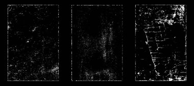 Siyah beyaz grunge. Tehlike örtüsü dokusu. Soyut yüzey tozu ve kaba duvar arkaplanı kavramı. Sıkıntı illüstrasyonu, grunge etkisi yaratmak için basitçe nesnenin üzerine yerleştirilir. Vektör EPS10.