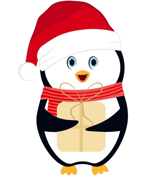 Рождественские Пингвины Можно Использовать Футболках Этикетках Кофтах Свитерах Джинсах Худи — стоковый вектор