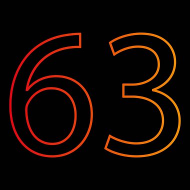 Colorful number 36 design