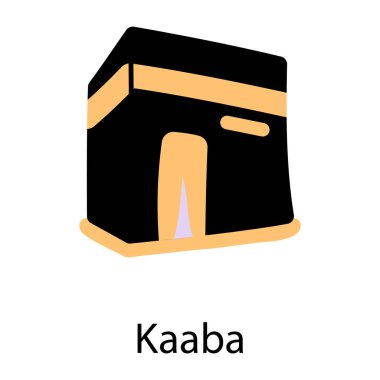 kabba. Web simgesi basit illüstrasyon